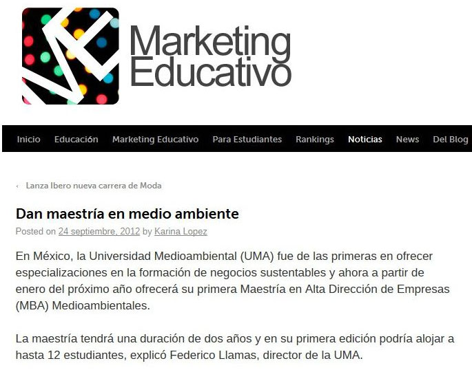 Dan Maestría en Medio Ambiente