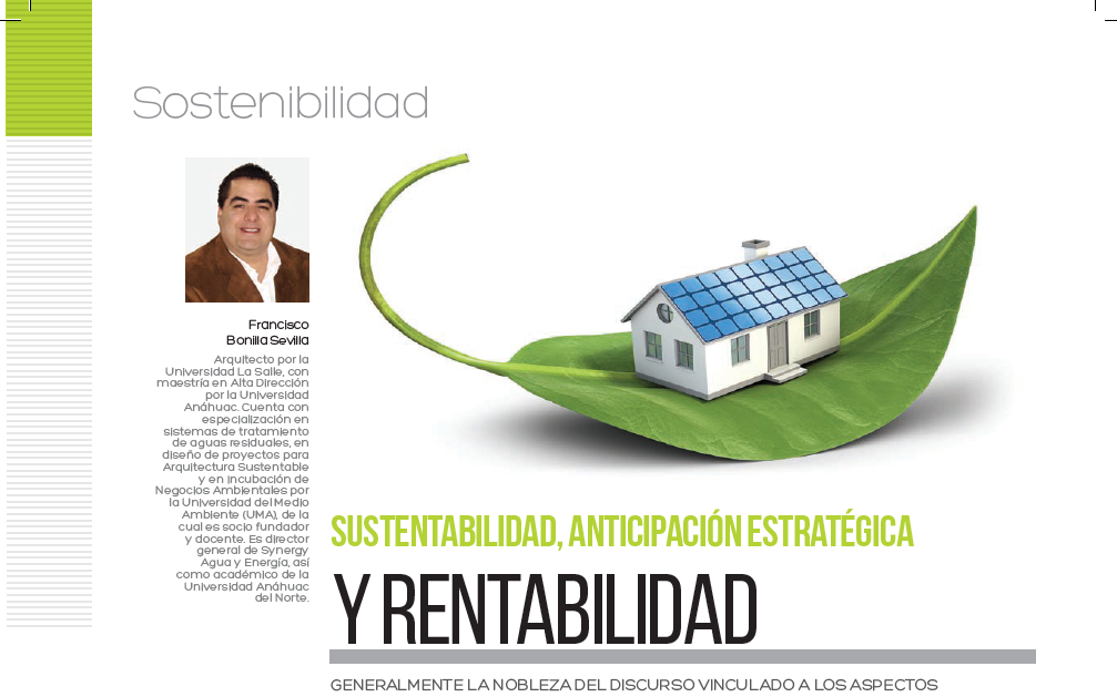 Sustentabilidad, anticipación estratégica y rentabilidad